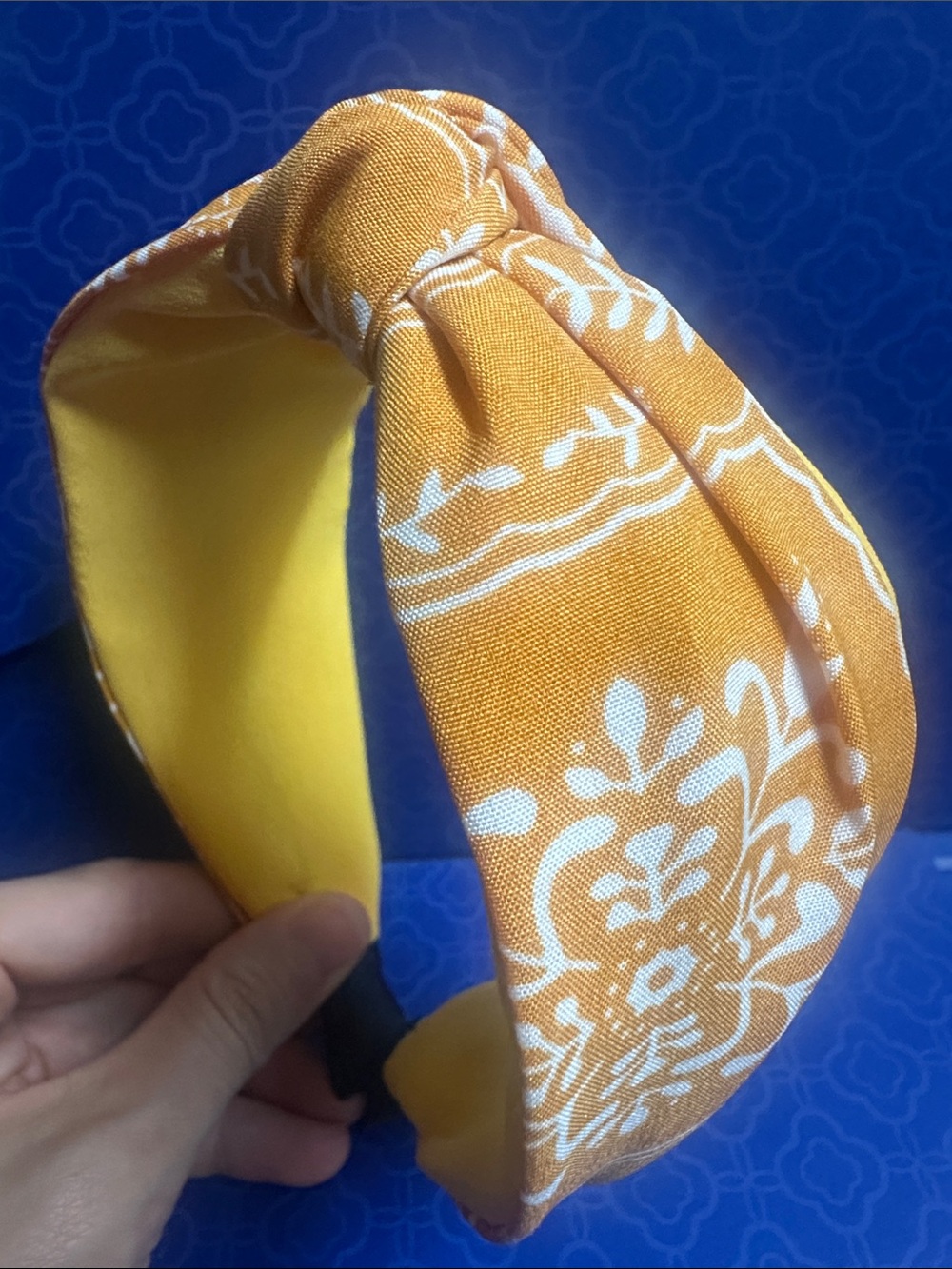 Yellow Floral Knot Headband - Women's Accessory